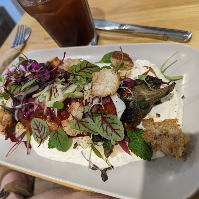 Aubergine and Harrissa with Feta Cheese