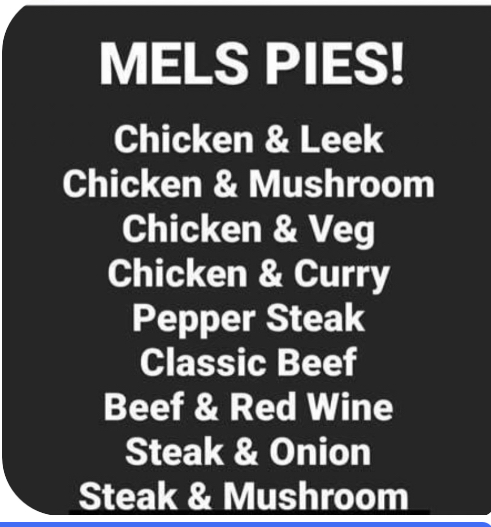 Mel’s Kitchen menu board