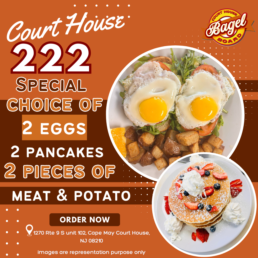 Court House Bagel Board menu board