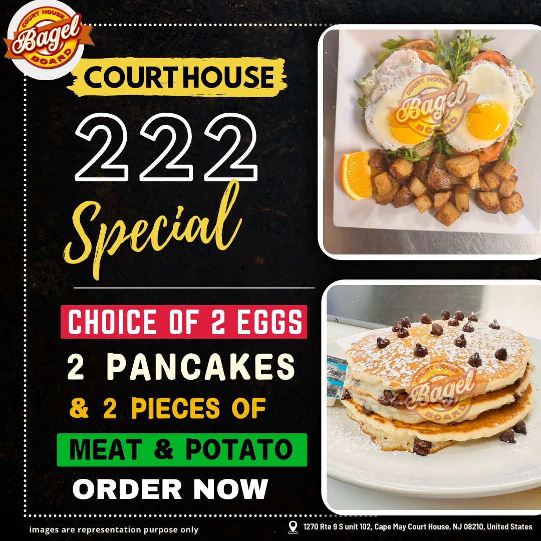 Court House Bagel Board menu board