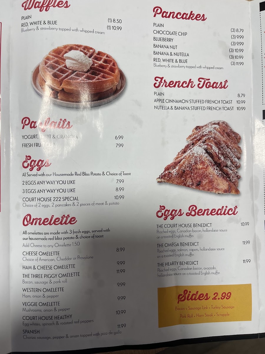 Court House Bagel Board menu board