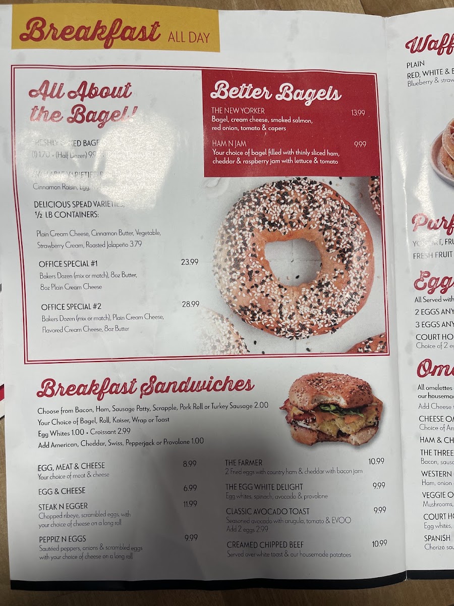 Court House Bagel Board menu board