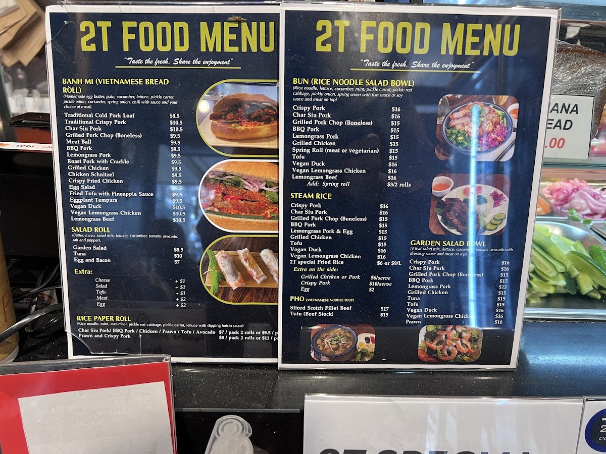 Auntie Mai's Vietnamese Cafe menu board