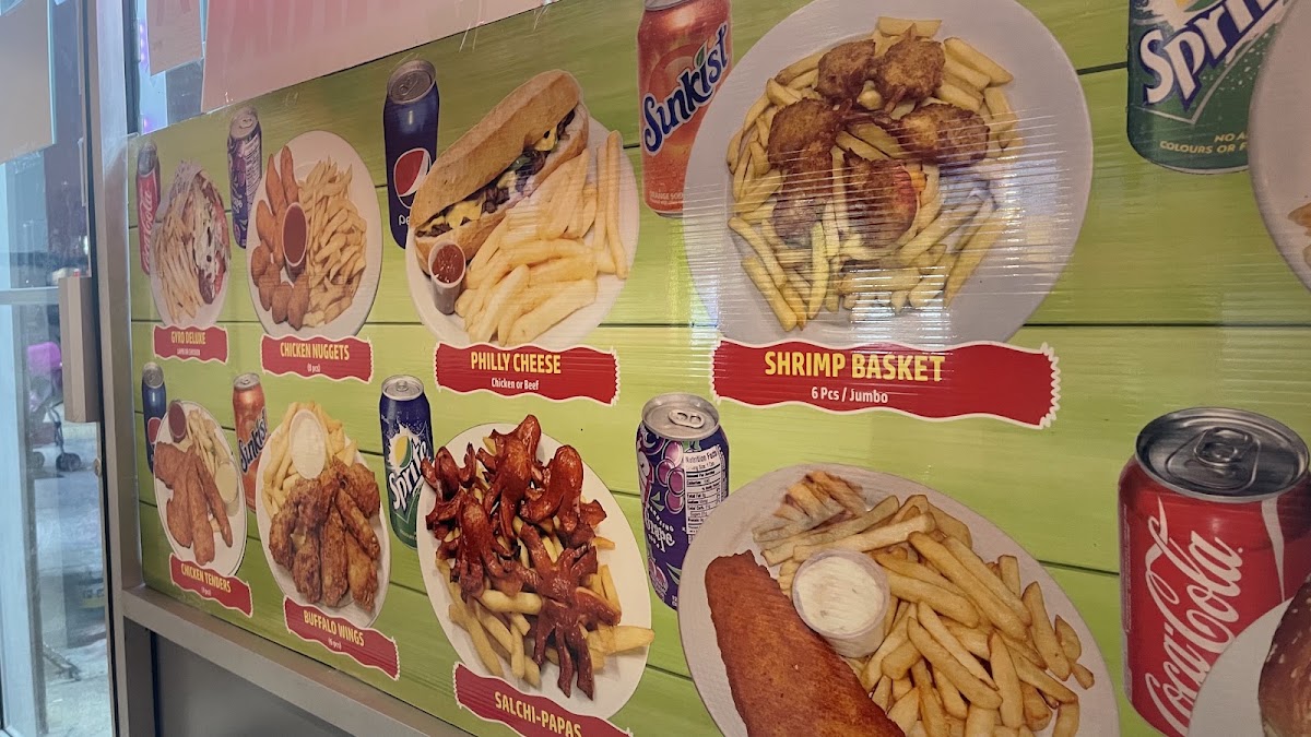 El Rinconcito De Los Sabores 2 menu board
