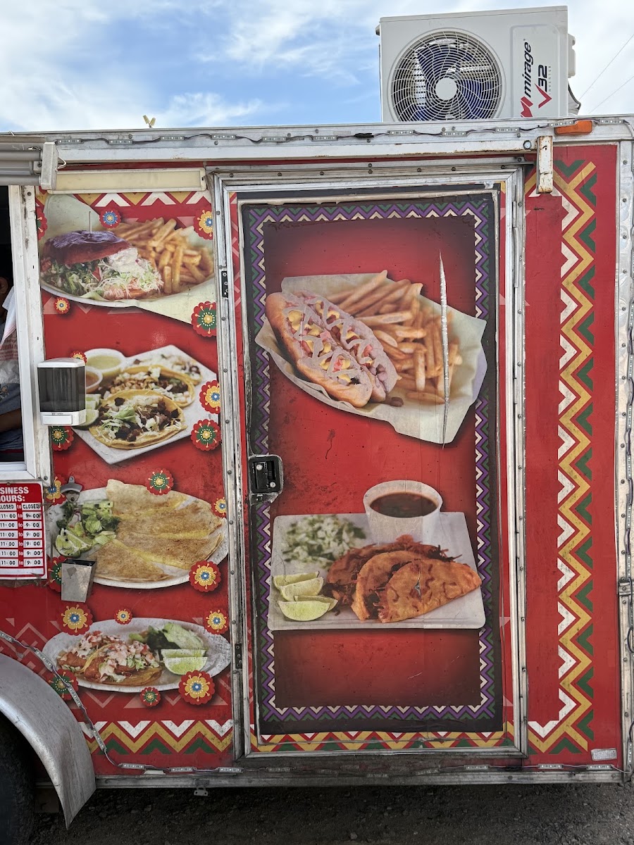 Tacos & hotdogs el giro picture rocks menu board