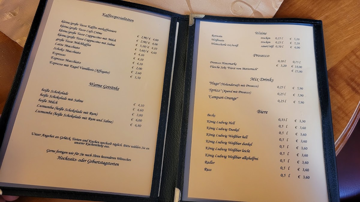 Cafe Express menu board