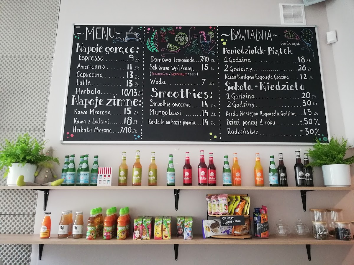 Mini Swiat menu board