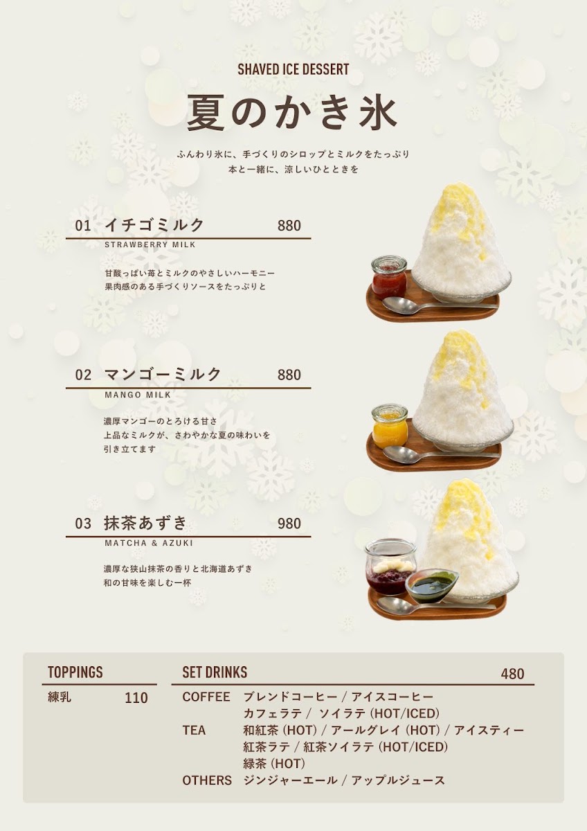 Mulberry Field menu board