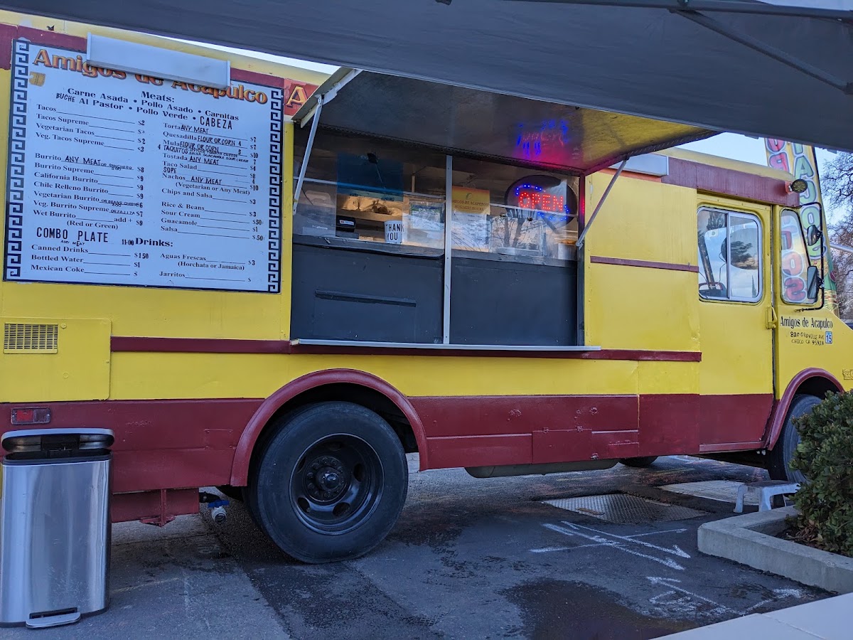 Amigos de Acapulco Truck menu board