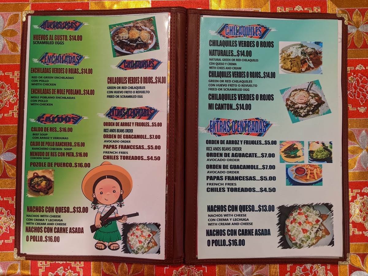 Mi canton menu board