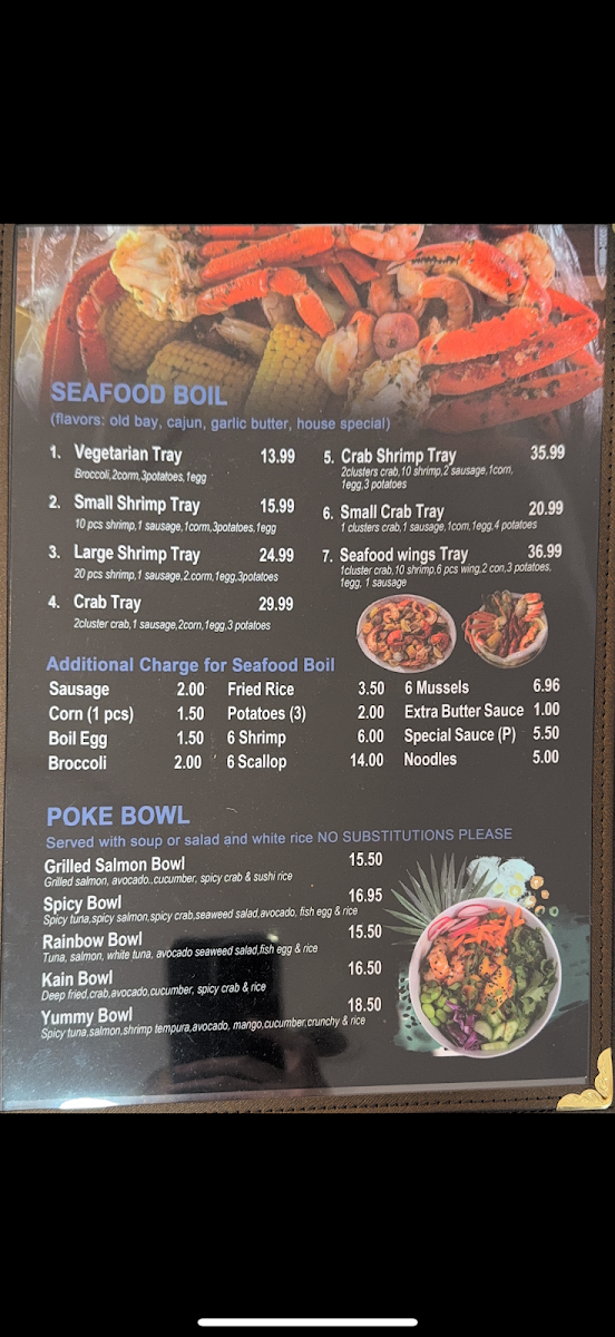 Pocky cafe /umi menu board