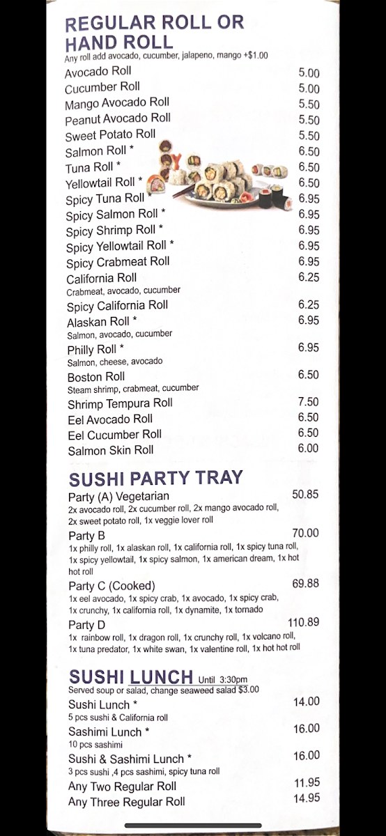 Pocky cafe /umi menu board