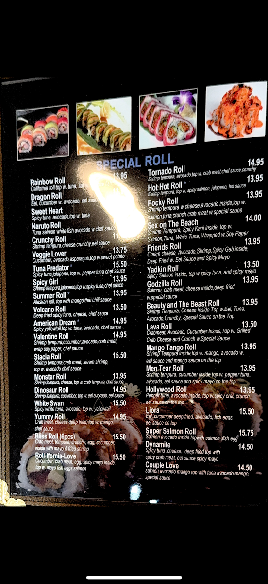Pocky cafe /umi menu board