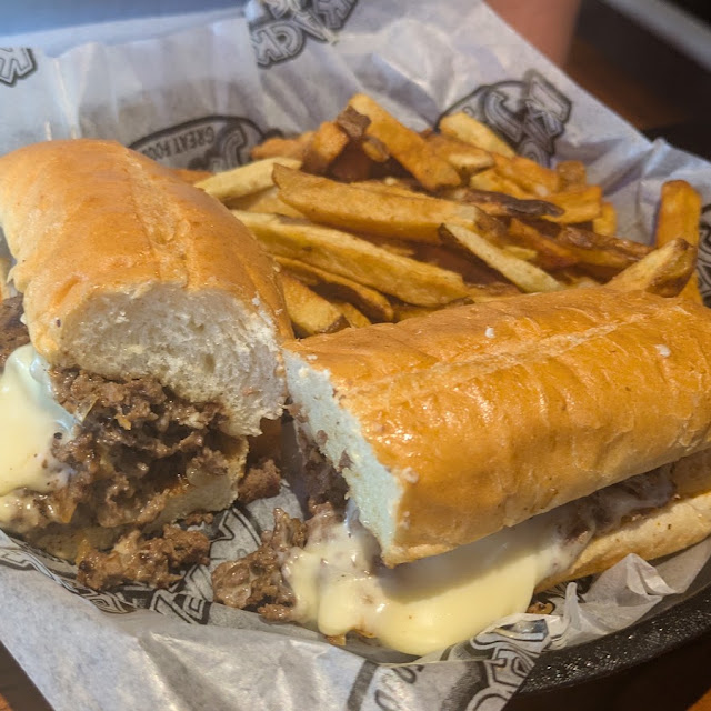 Steak Sandwich and French Fries