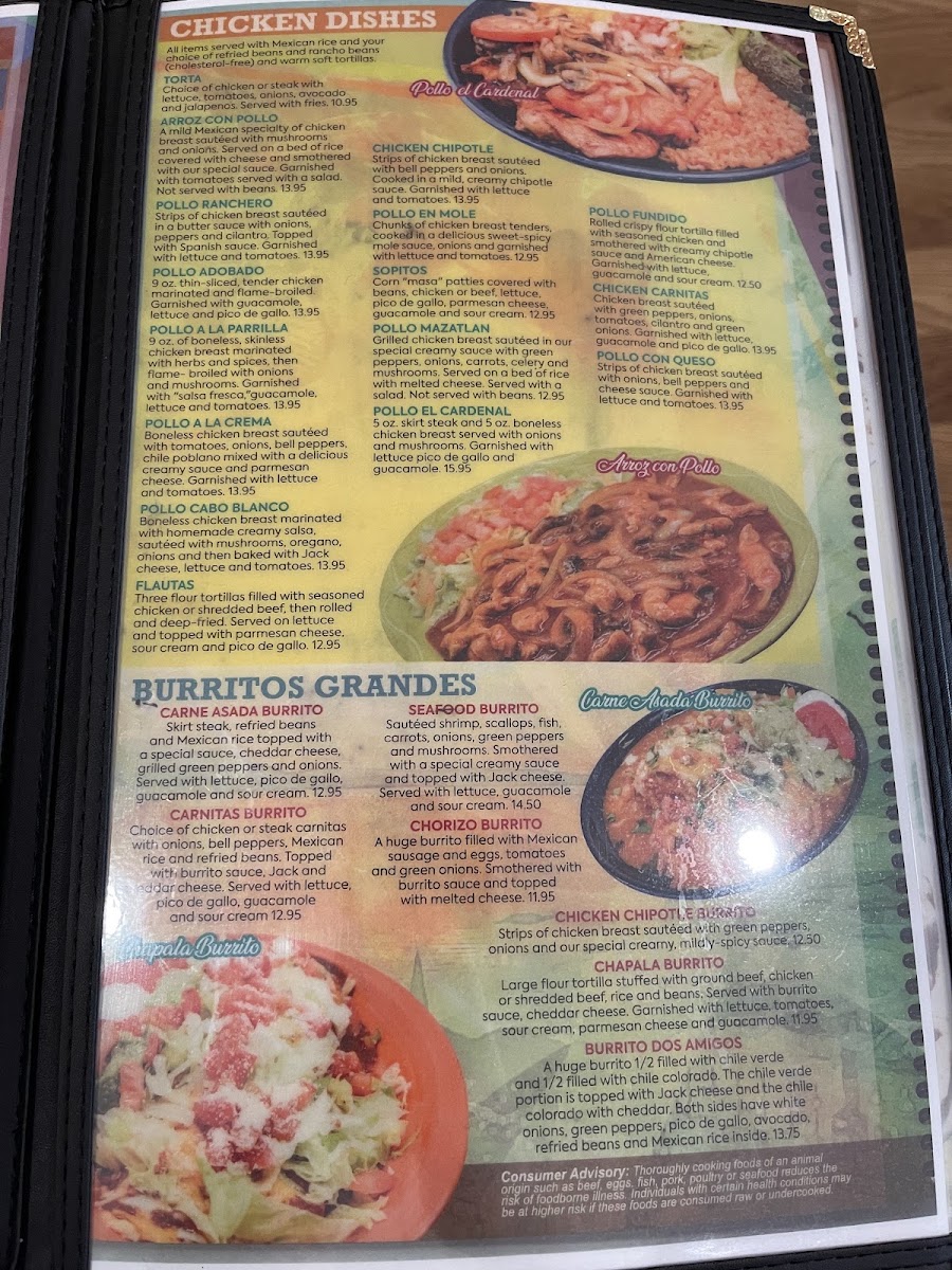 Mi Tierra | Mexican menu board