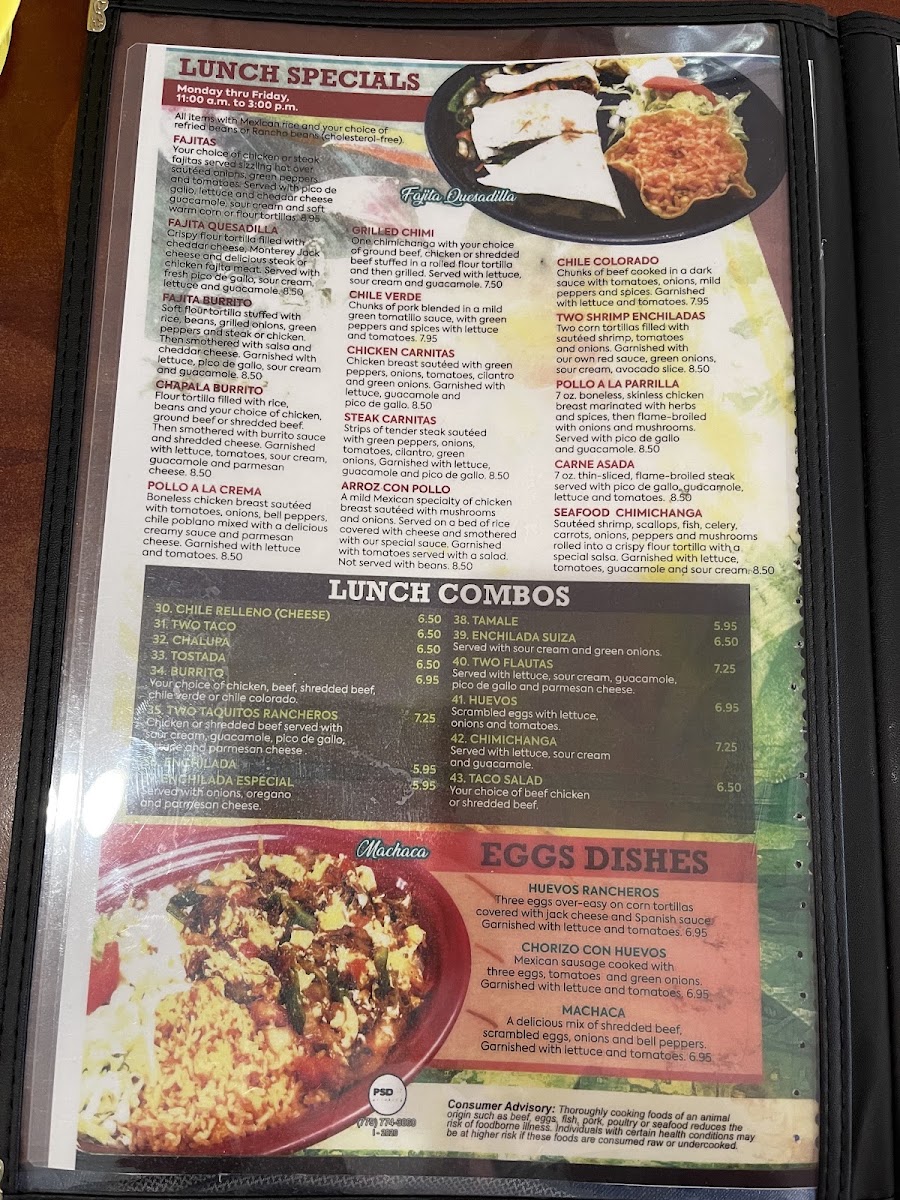 Mi Tierra | Mexican menu board