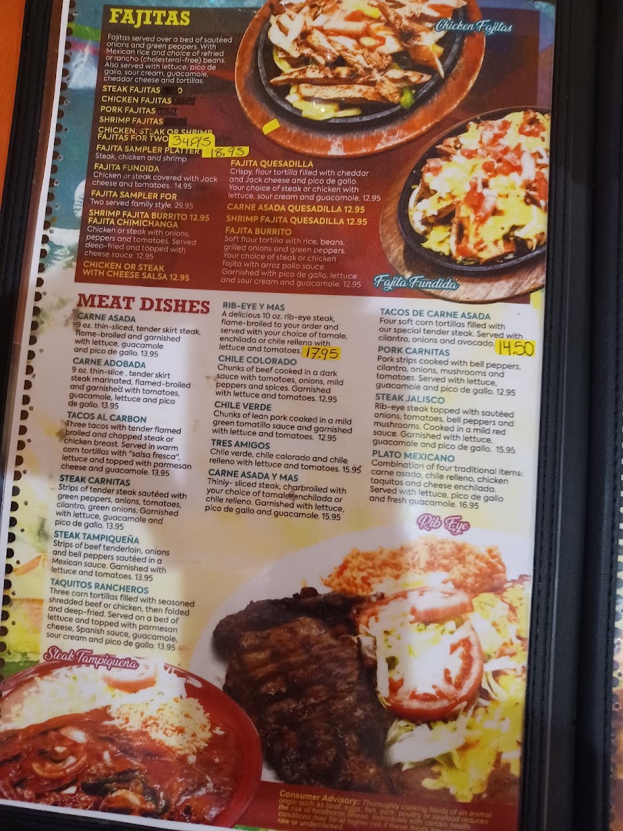 Mi Tierra | Mexican menu board