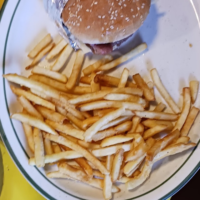 Hamburger and Fries