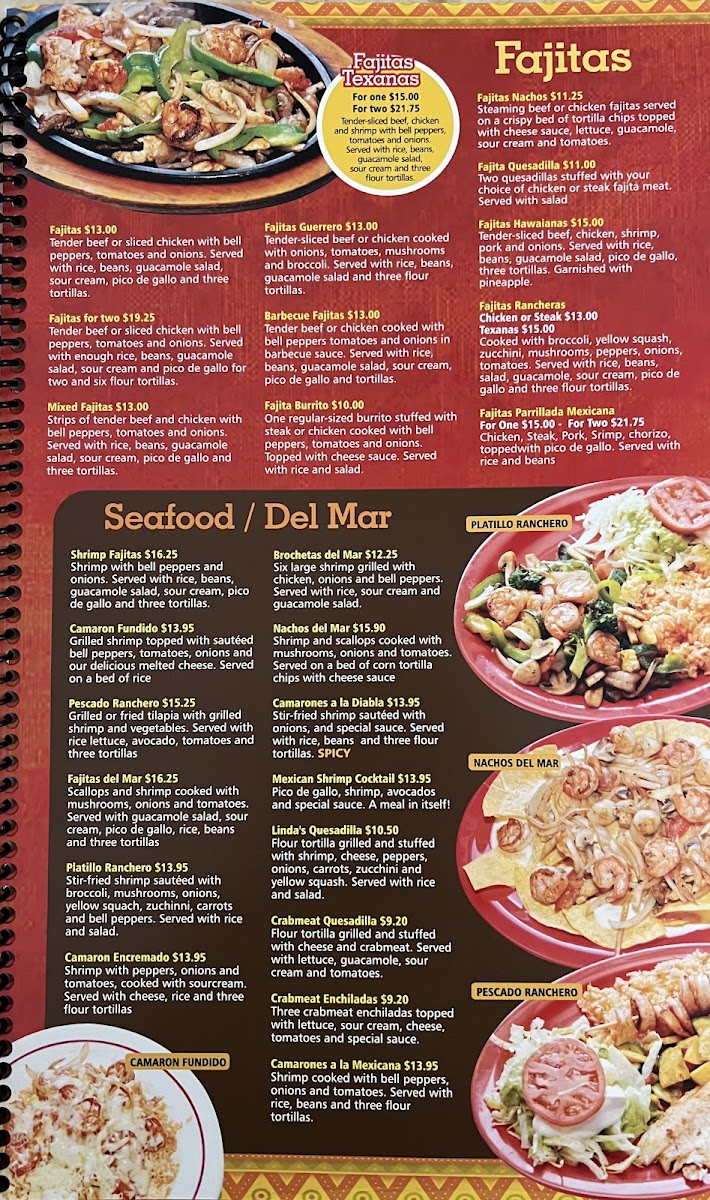 Rancho Grande Mexican Restaurant menu board