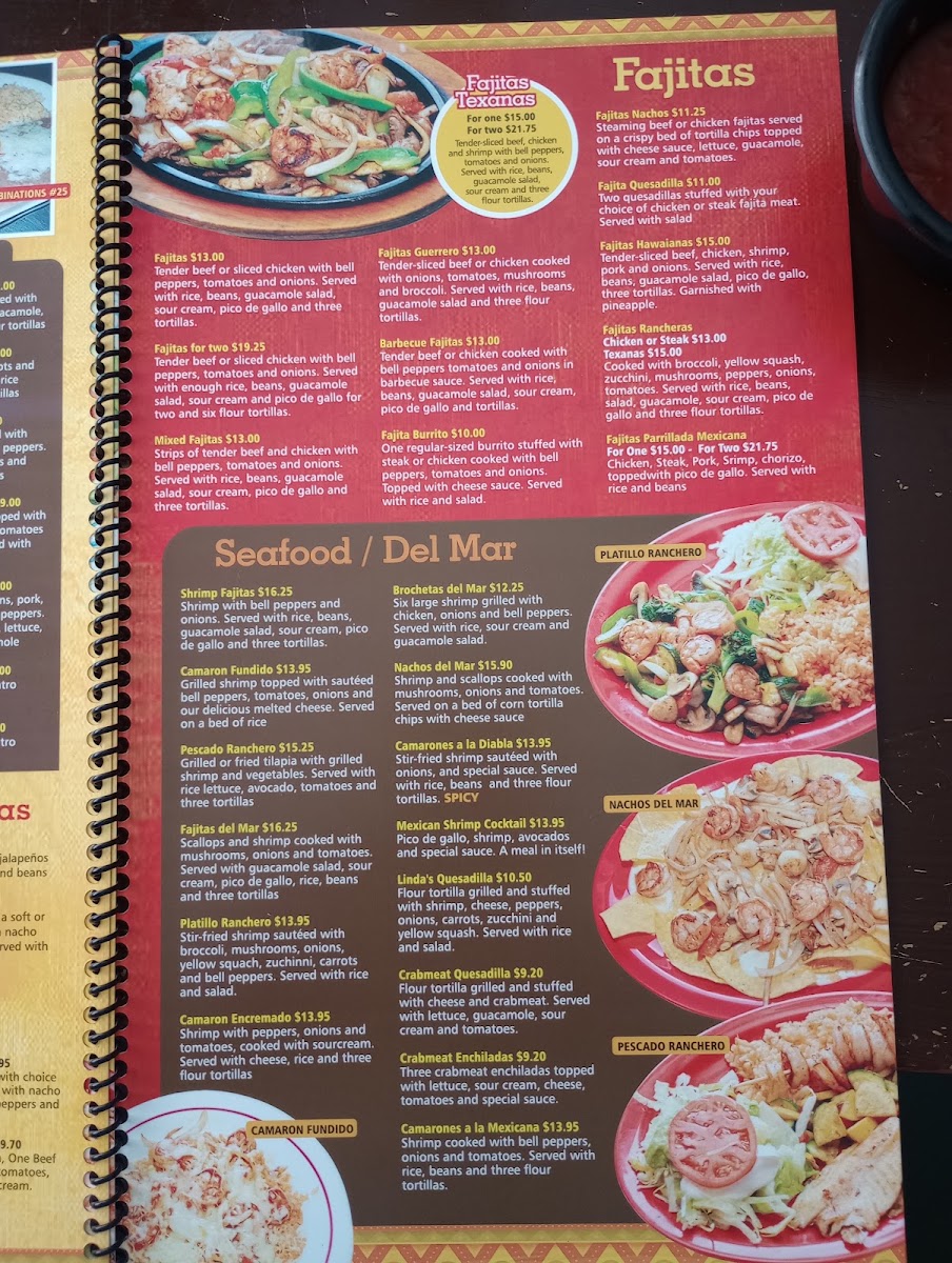 Rancho Grande Mexican Restaurant menu board