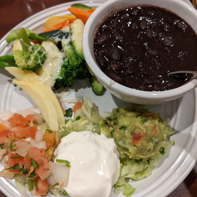 Black Beans and Steamed Vegetables