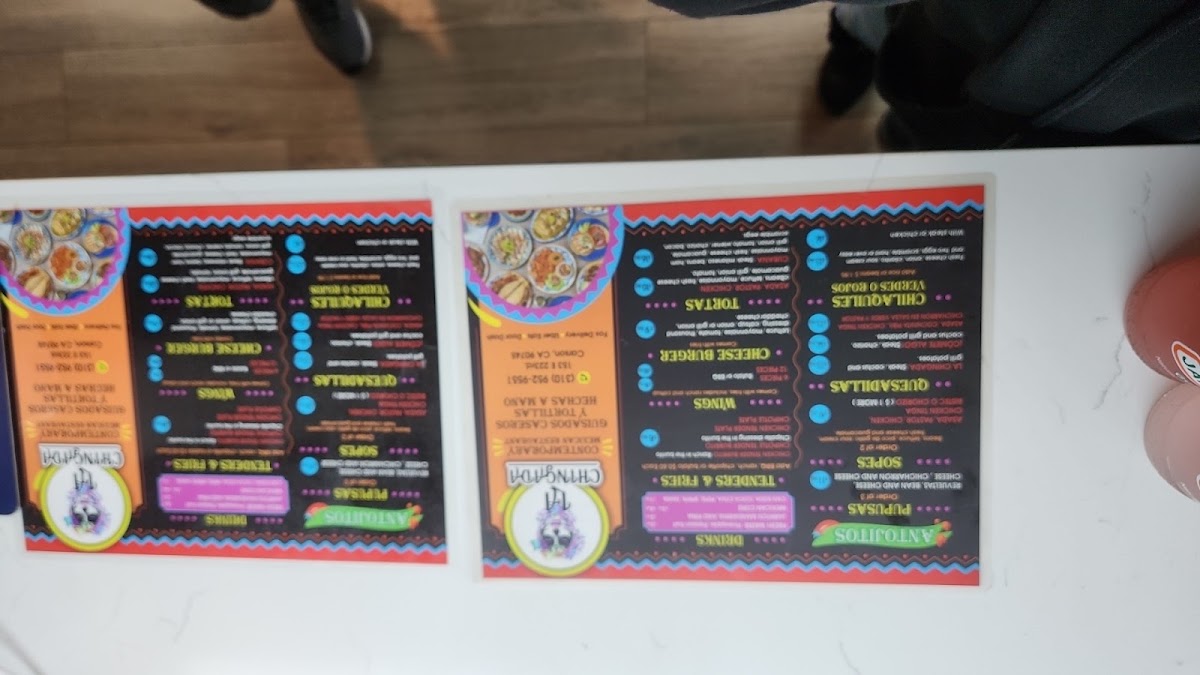 El Super Mexican food menu board