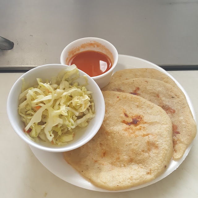 Pupusas and a Drink
