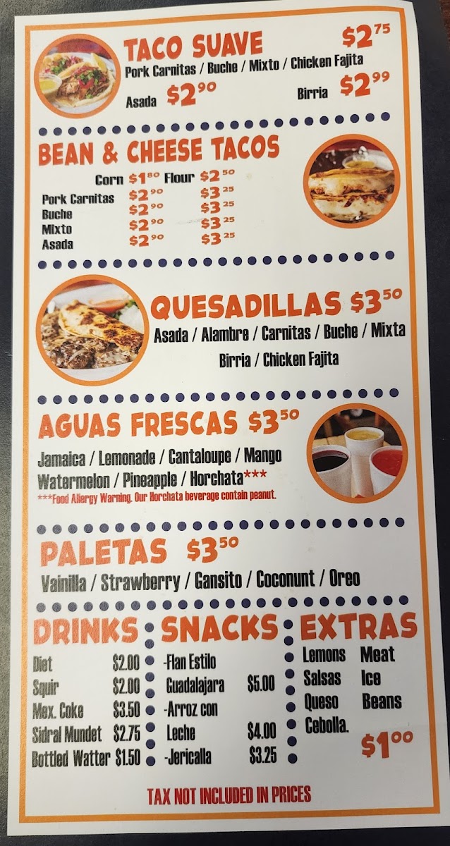 Tortas Ahogadas El Chivito menu board