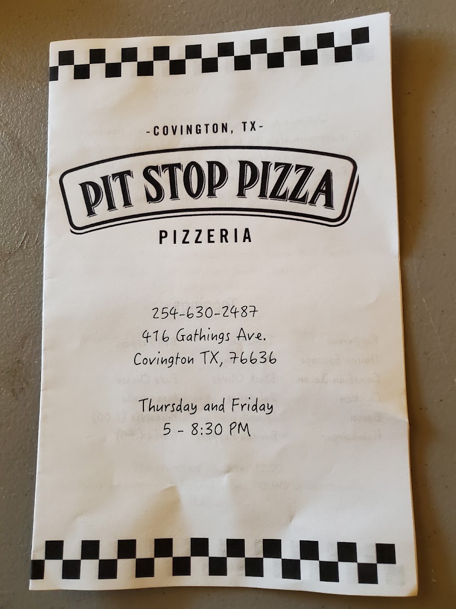 Pit Stop Pizza