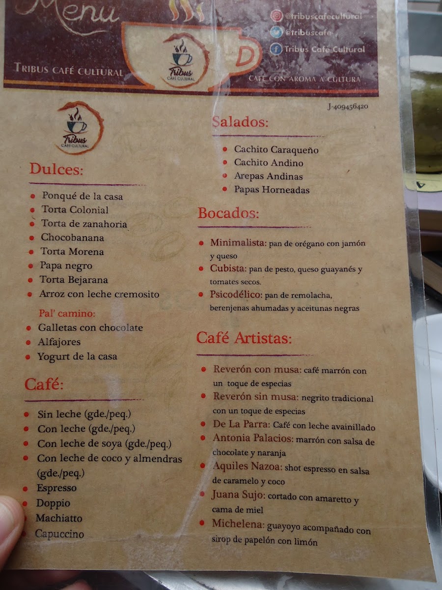 Maxwell Bakery menu board