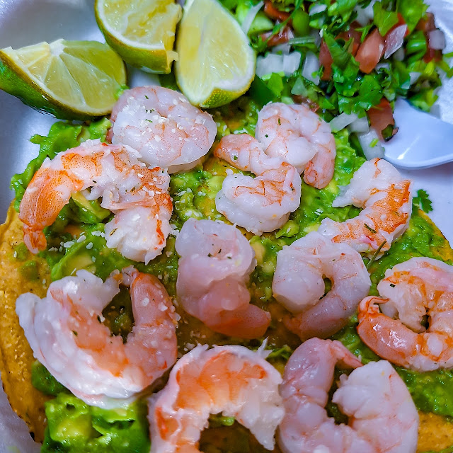 Tostada de Camarón 1 Shrimp Tostada 1