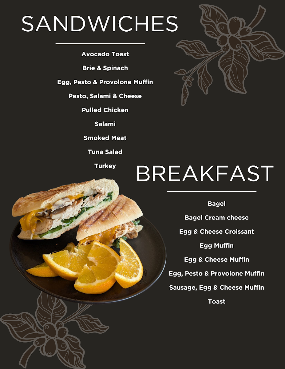 Anni's Café menu board