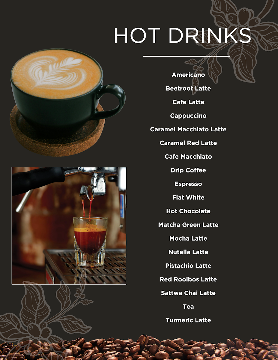 Anni's Café menu board