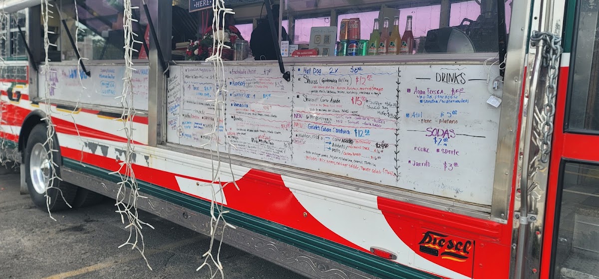 Taco bus menu board