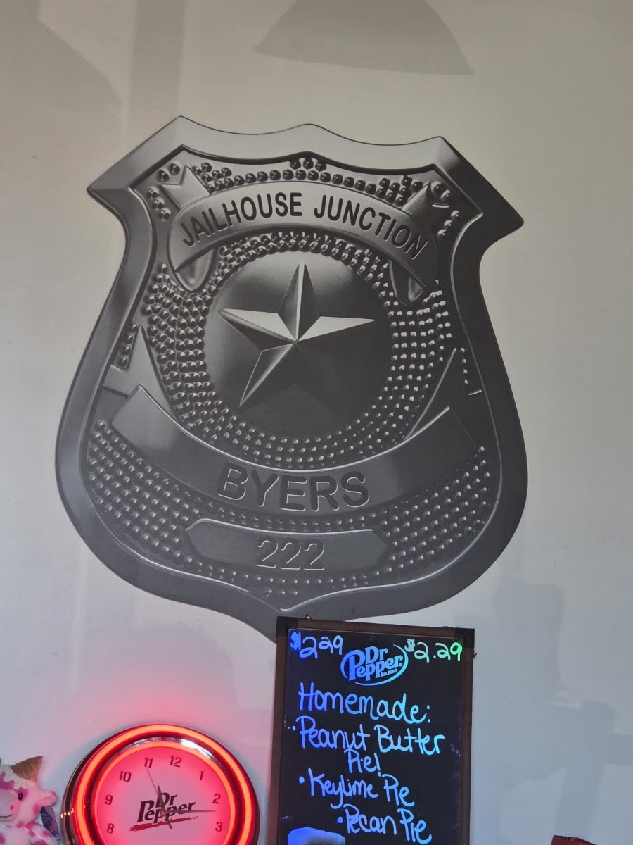 Jail House Junction Cafe menu board
