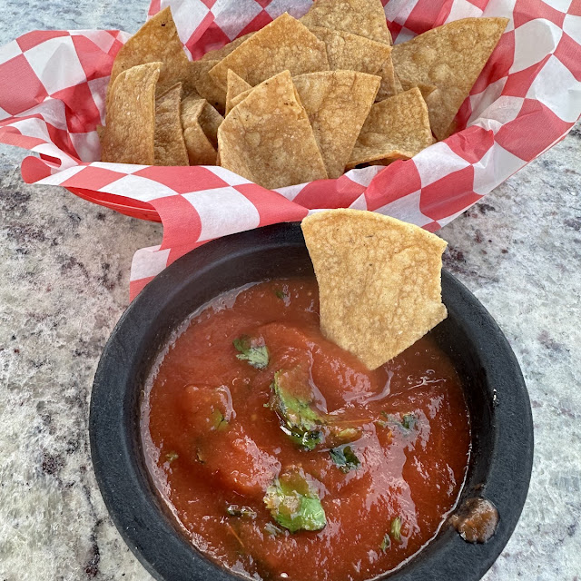 Tortilla Chips with Salsa Roja