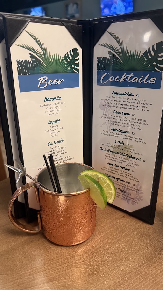 The Half Shell menu board