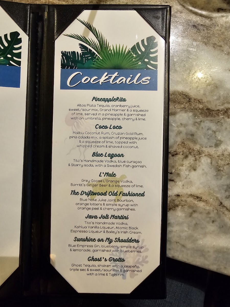 The Half Shell menu board