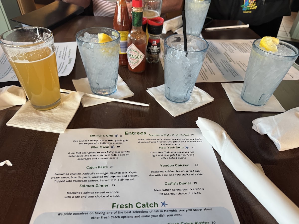 The Half Shell menu board