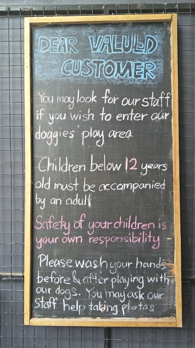 Husky Garden Cafe Bintulu menu board