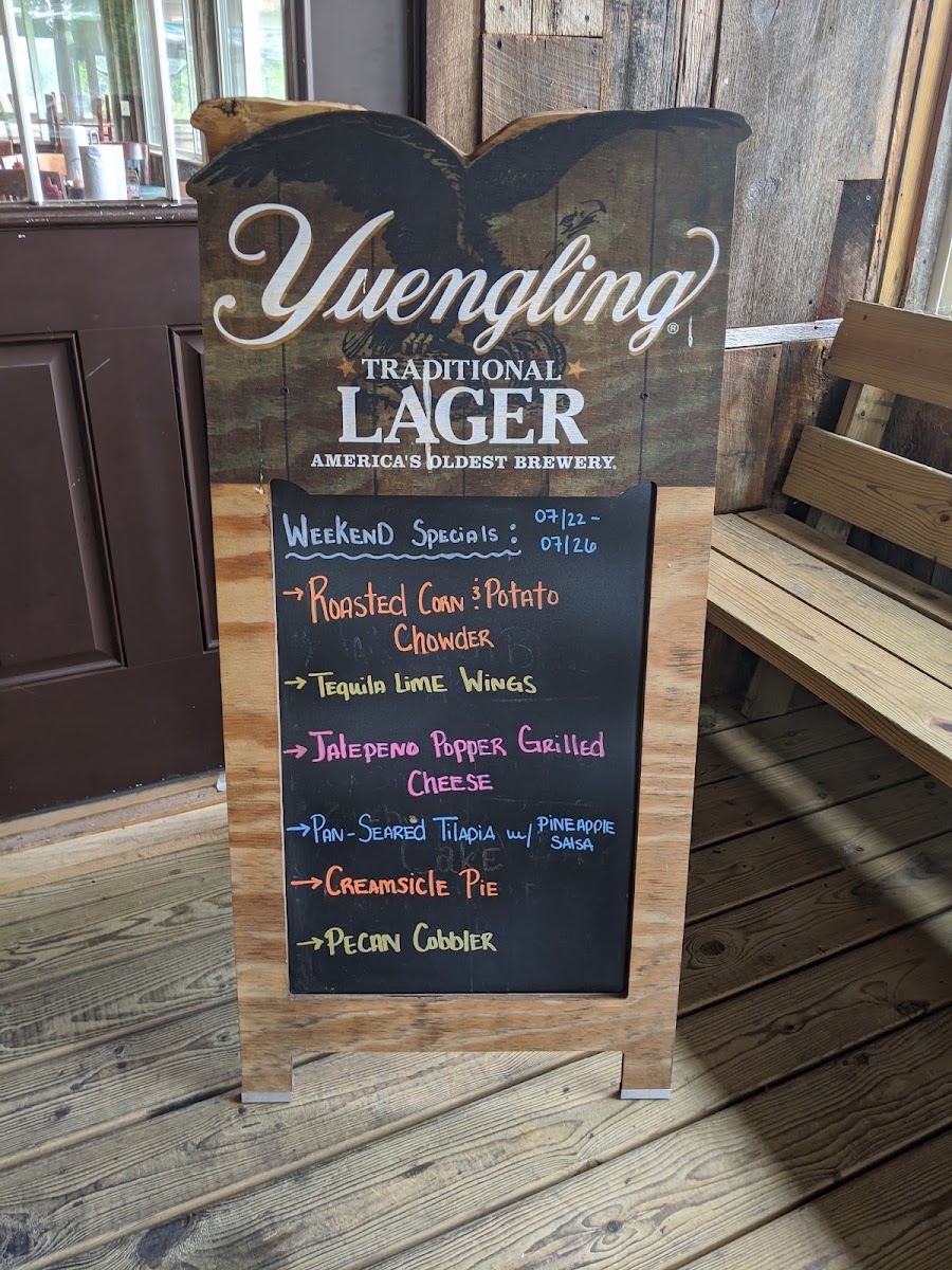 Brandon's BBQ & Grille menu board