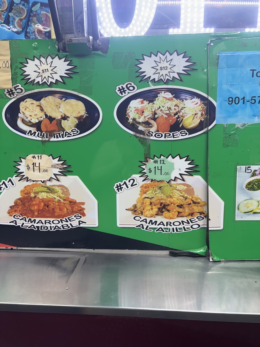 Taqueria Express menu board