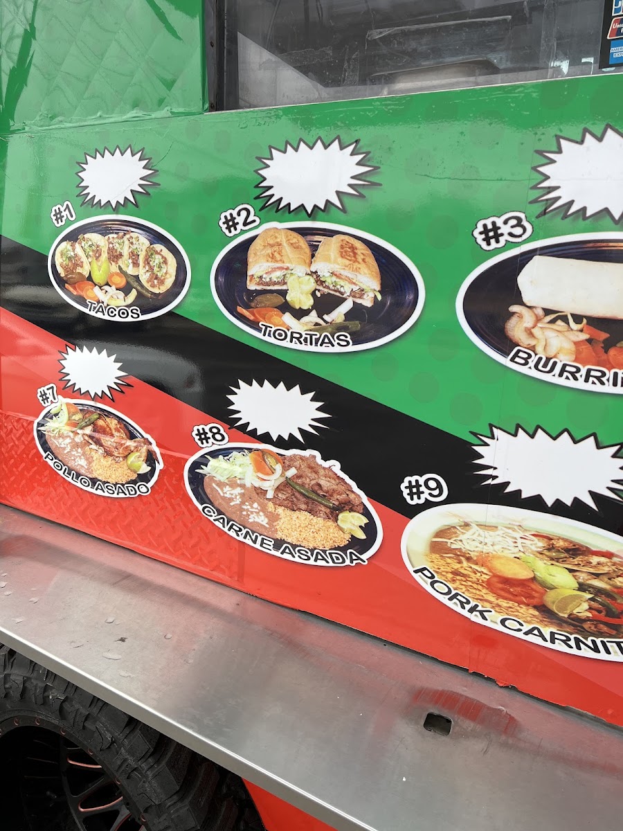 Taqueria Express menu board