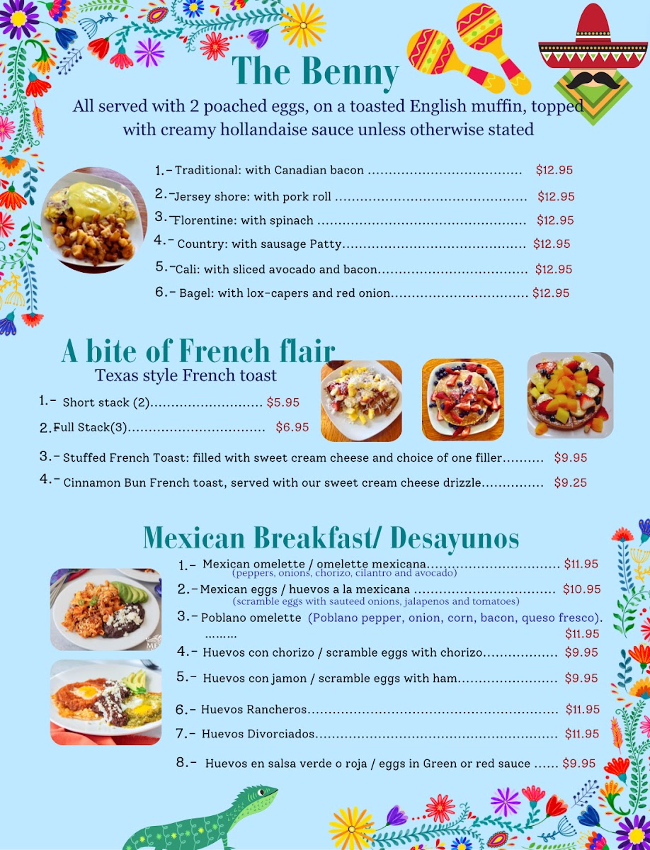 Mi Pueblito menu board