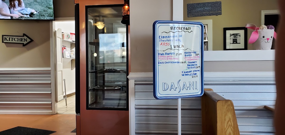 County Grille menu board