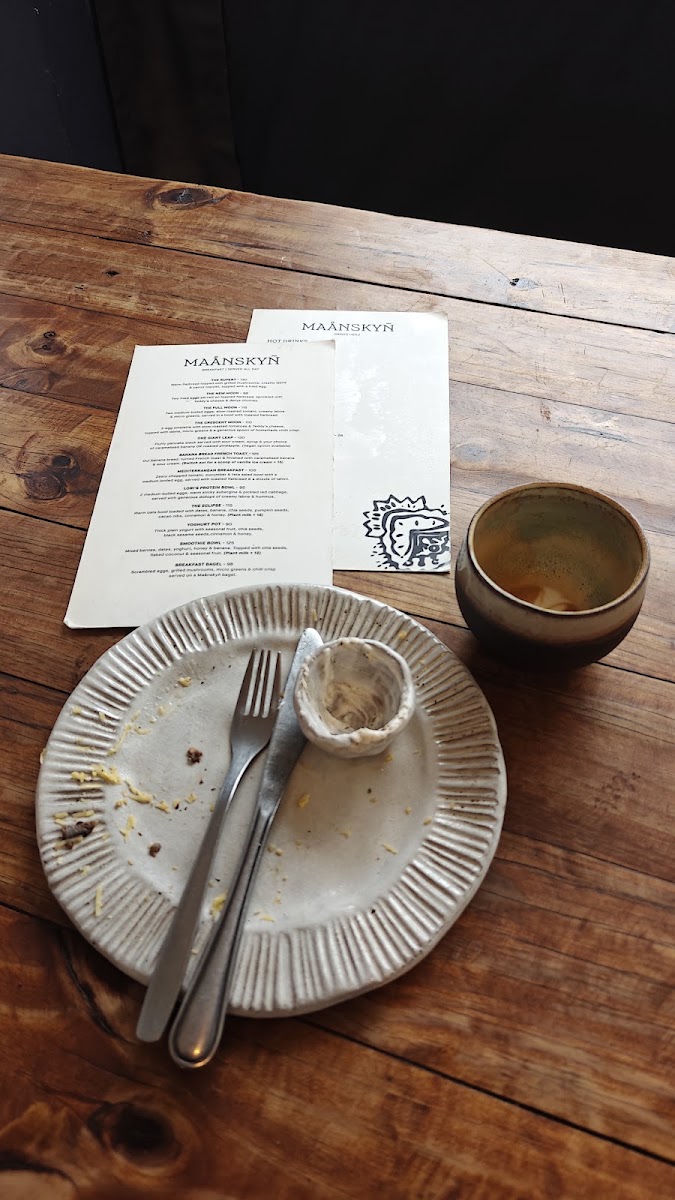Maånskyñ menu board