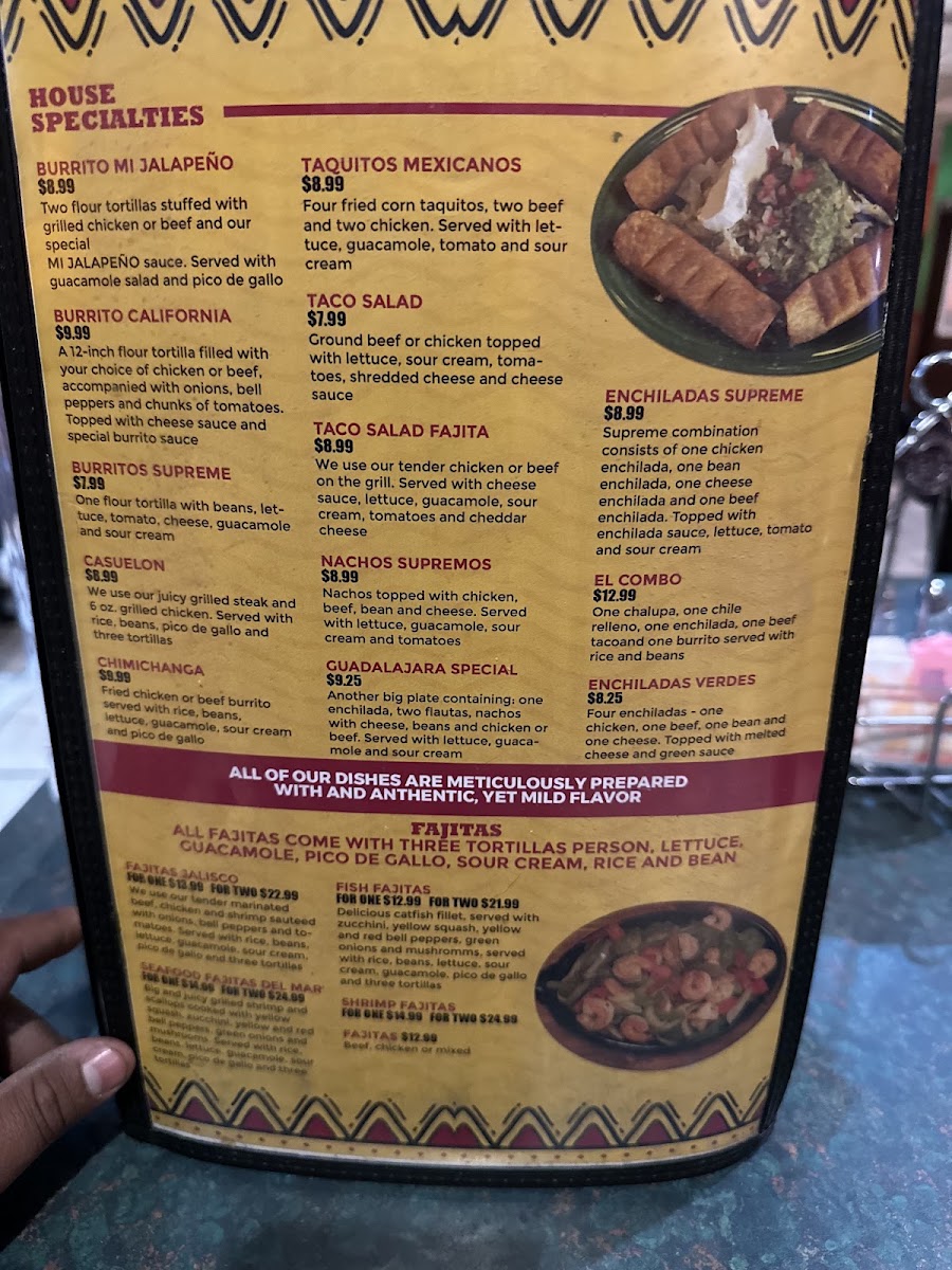 My Jalapeño menu board