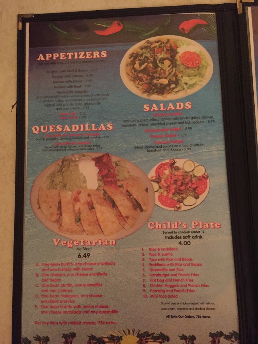 My Jalapeño menu board
