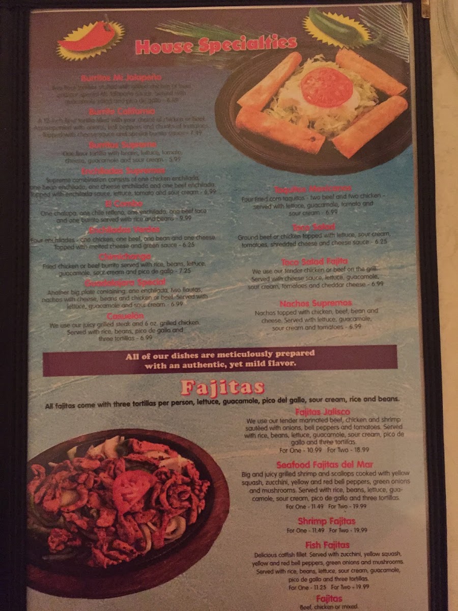 My Jalapeño menu board