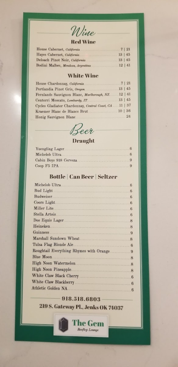Gem-plates menu board